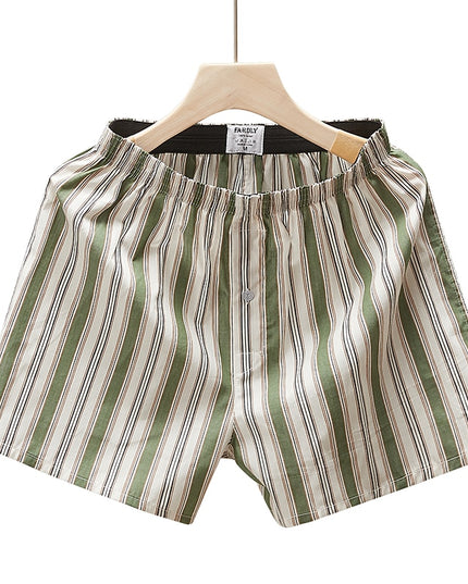 Bokserki luźne męskie w paski w jasnym kolorze