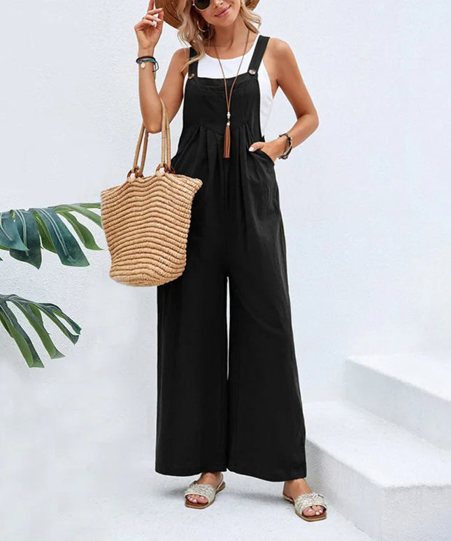 Damski kombinezon w stylu ogrodniczek