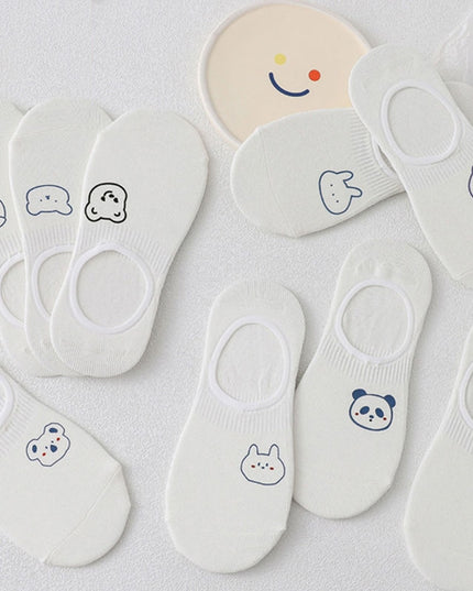 Skarpetki damskie białe stopki 10 par