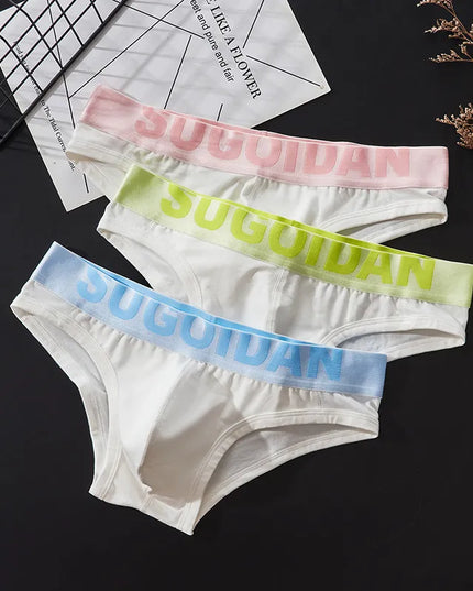 Slipy męskie z kolorową gumką