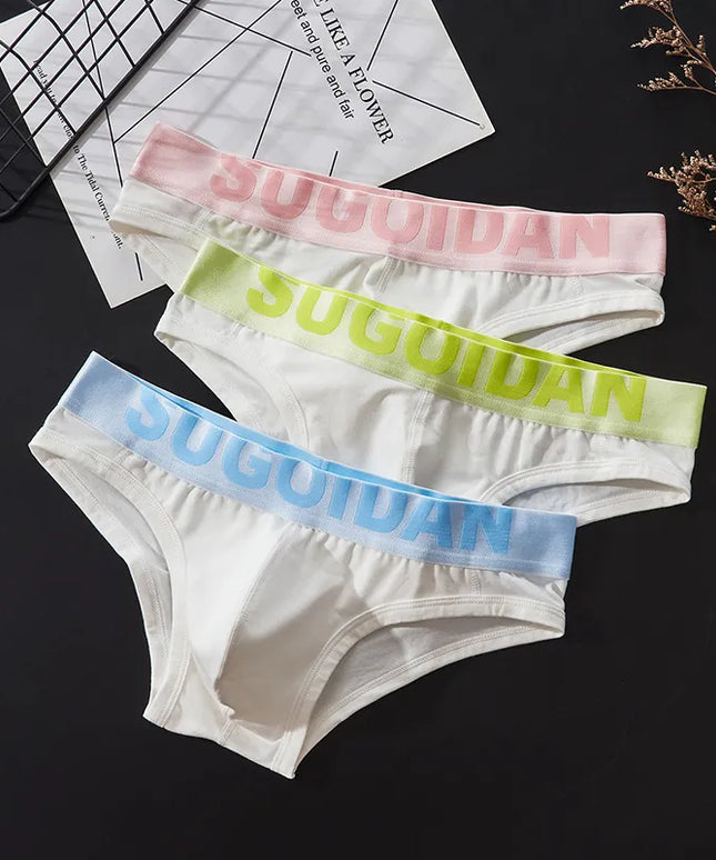 Slipy męskie z kolorową gumką