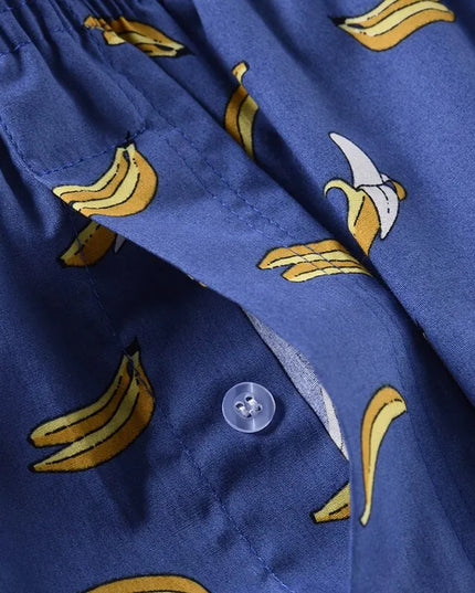 Bokserki luźne męskie z motywem bananów