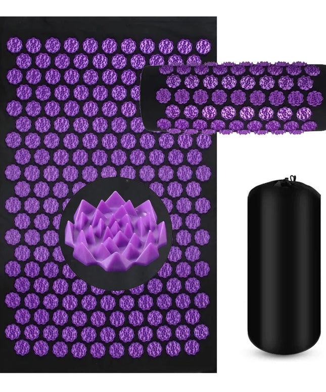 Mata do akupresury - zestaw z poduszką