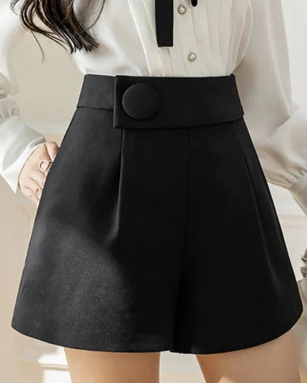 Damskie szorty eleganckie z wysokim stanem