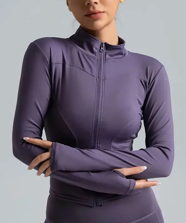 Damska sportowa bluza zapinana na zamek – modna i elastyczna