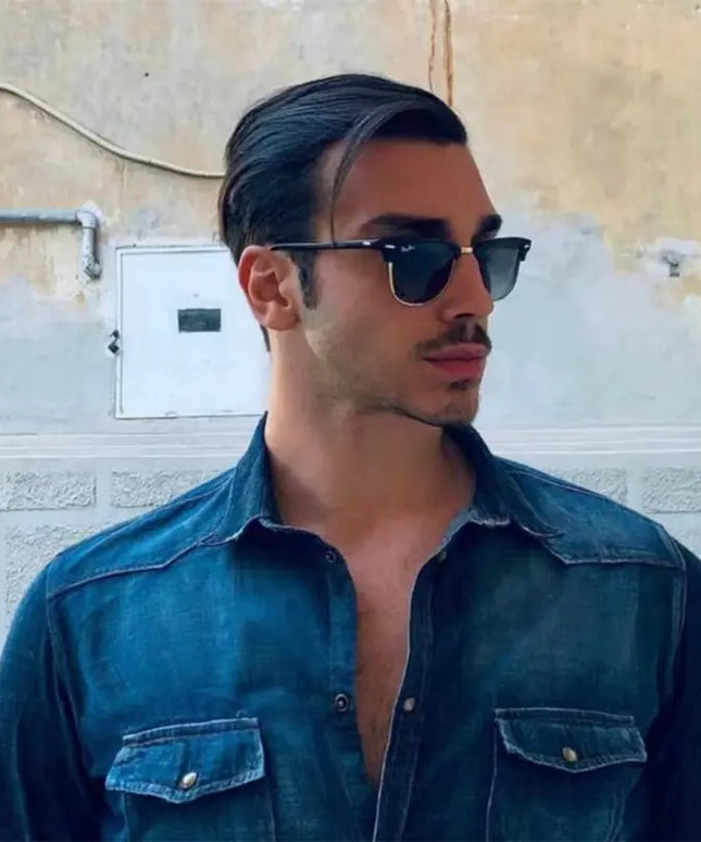 Męskie okulary przeciwsłoneczne z powłoką antyrefleksyjną