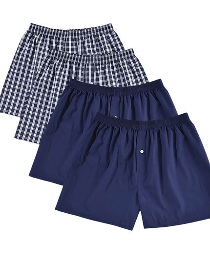 Bokserki luźne męskie szerokie do spania 4 sztuki