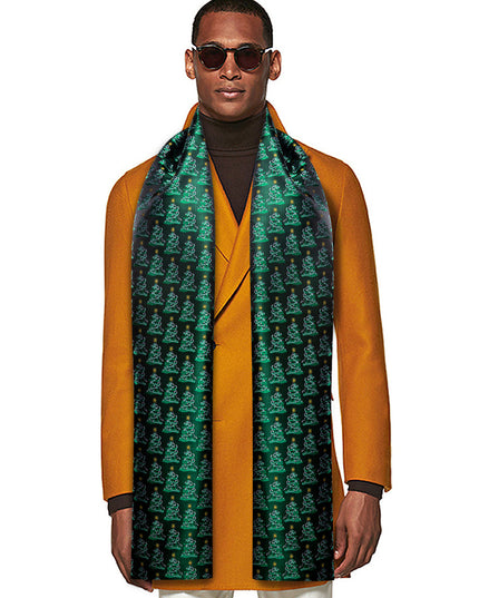 Szalik męski żakardowy w świąteczne wzory