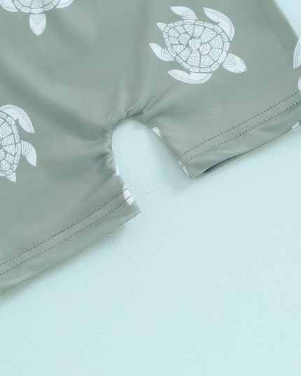 Jednoczęściowy kostium kąpielowy dla niemowląt w żółwie