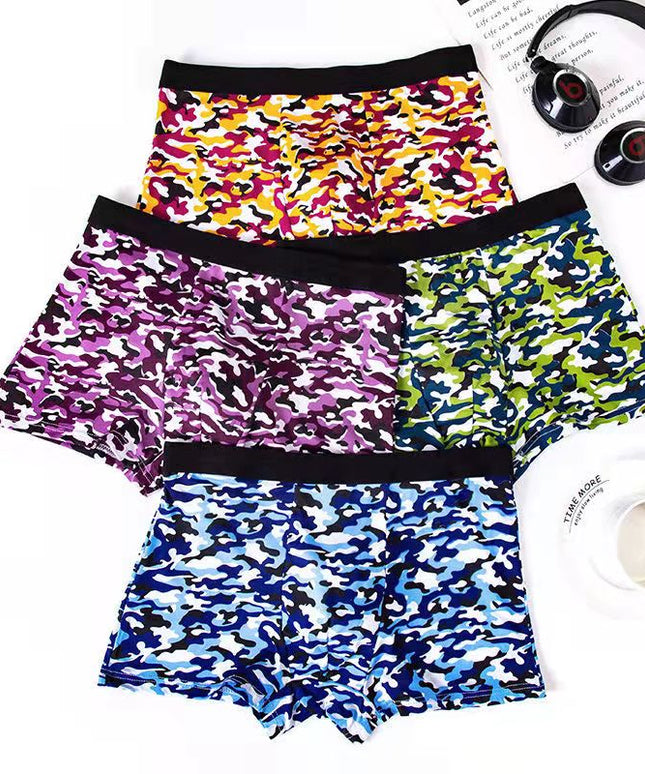 Bokserki męskie we wzory 4 sztuki