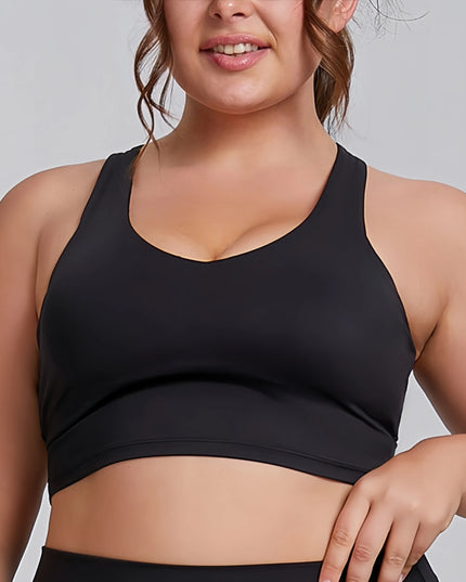 Damski top sportowy plus size bezszwowy