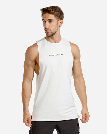 Sportowa koszulka męska typu tank top z napisem