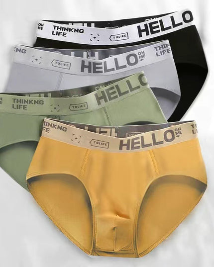 Slipy męskie z nadrukiem zestaw 4 sztuki