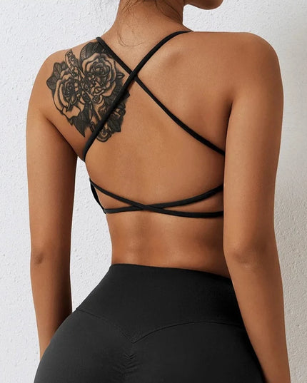 Sportowy biustonosz z cienkimi ramiączkami