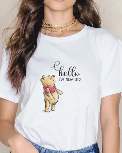 Damski T-shirt z motywem Kubusia Puchatka