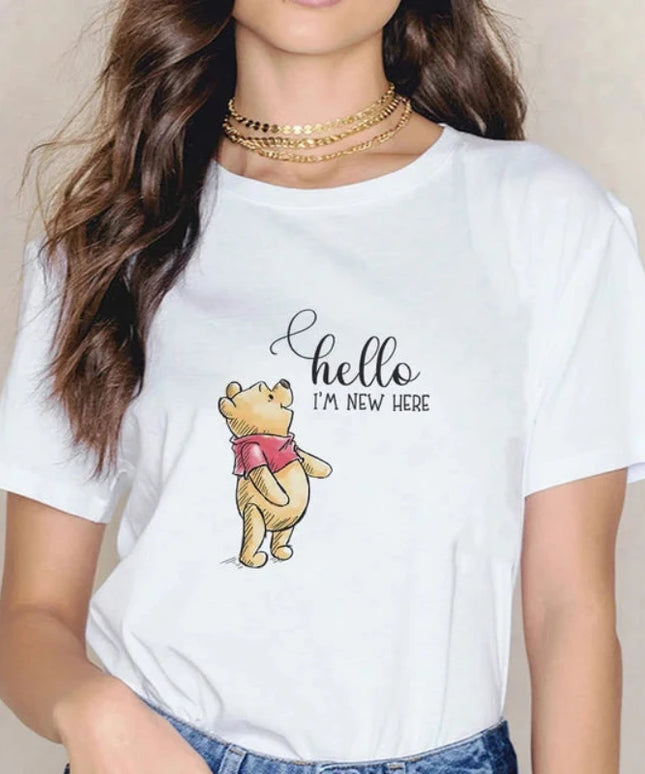 Damski T-shirt z motywem Kubusia Puchatka