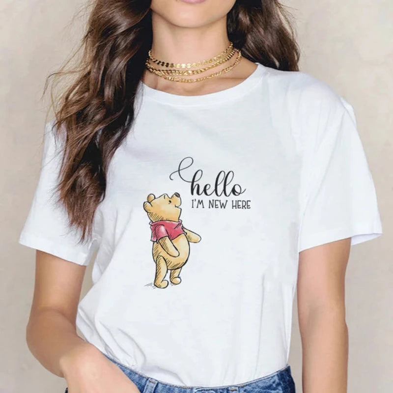 Damski T-shirt z motywem Kubusia Puchatka