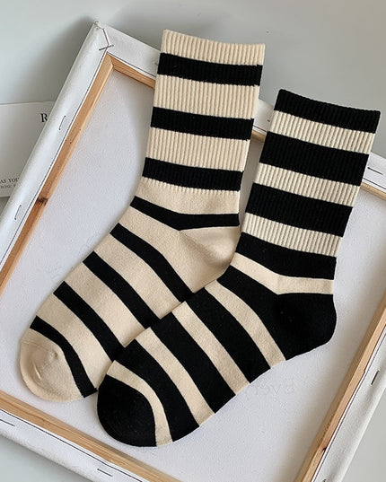 Skarpetki męskie w paski za kostkę