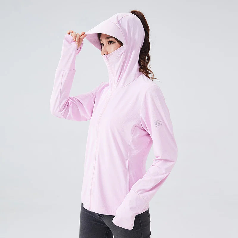 Sportowa bluza damska z kapturem w formie daszka