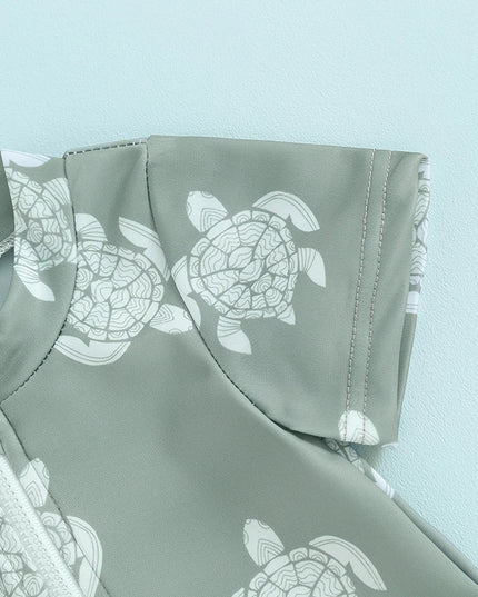 Jednoczęściowy kostium kąpielowy dla niemowląt w żółwie