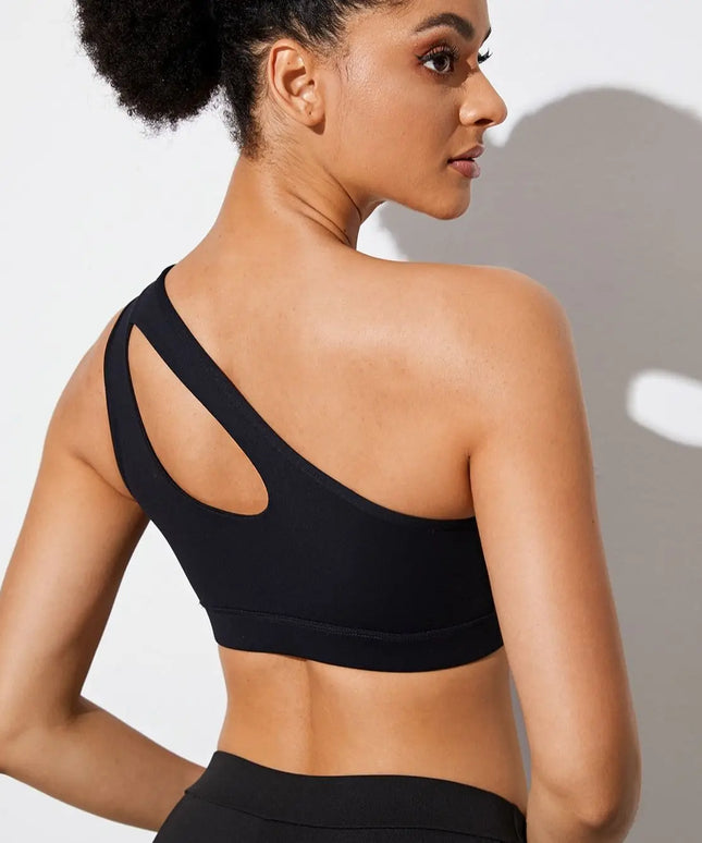 Sportowy biustonosz asymetryczny