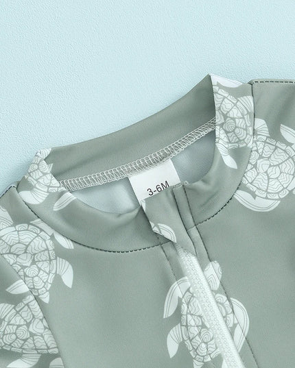 Jednoczęściowy kostium kąpielowy dla niemowląt w żółwie