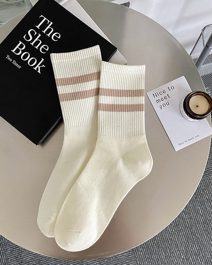 Skarpetki męskie w paski za kostkę