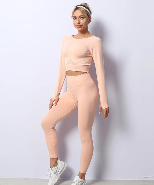 Sportowy komplet damski - rashguard i legginsy