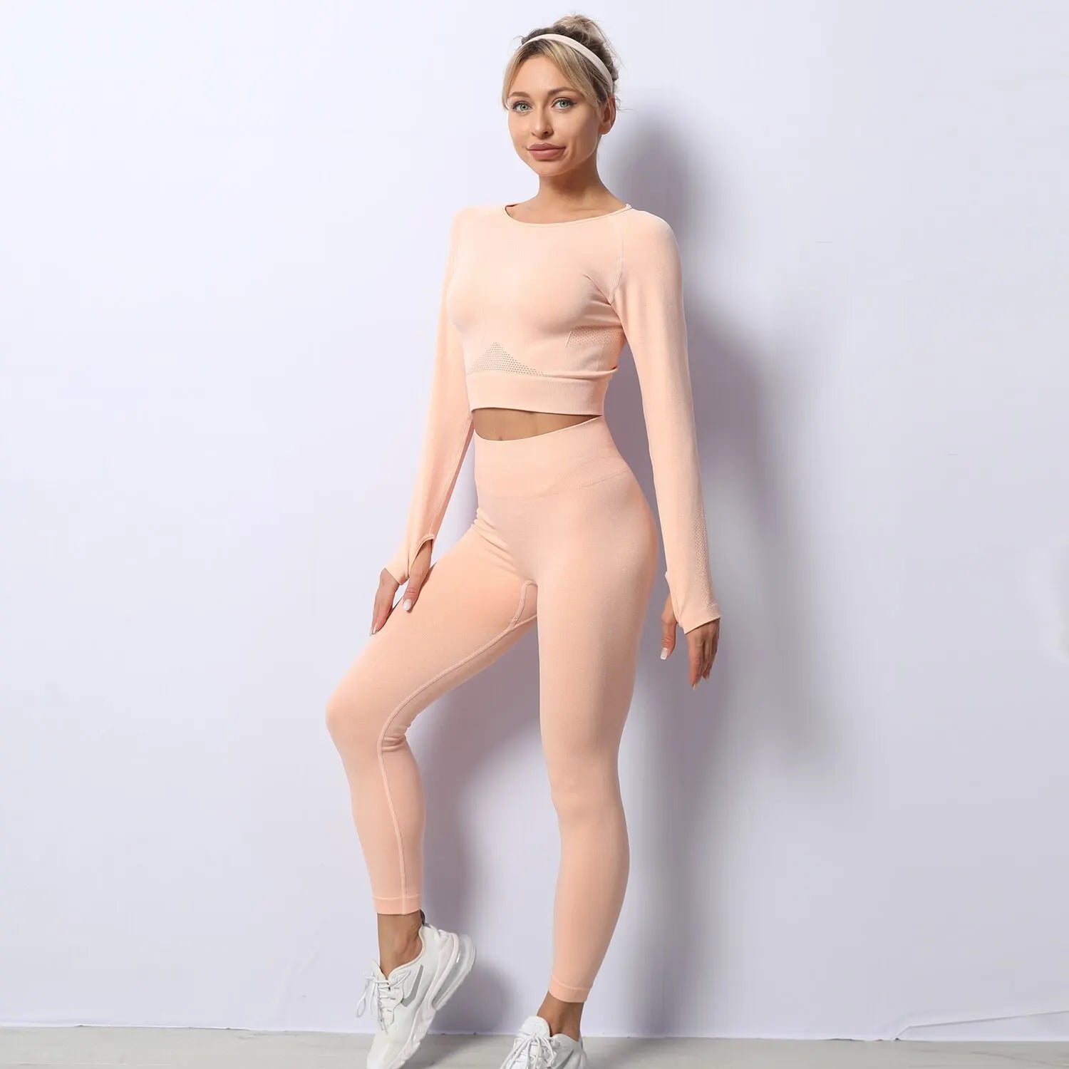 Sportowy komplet damski - rashguard i legginsy