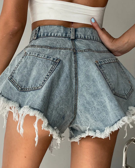 Damskie szorty luźne z dopasowaną talią