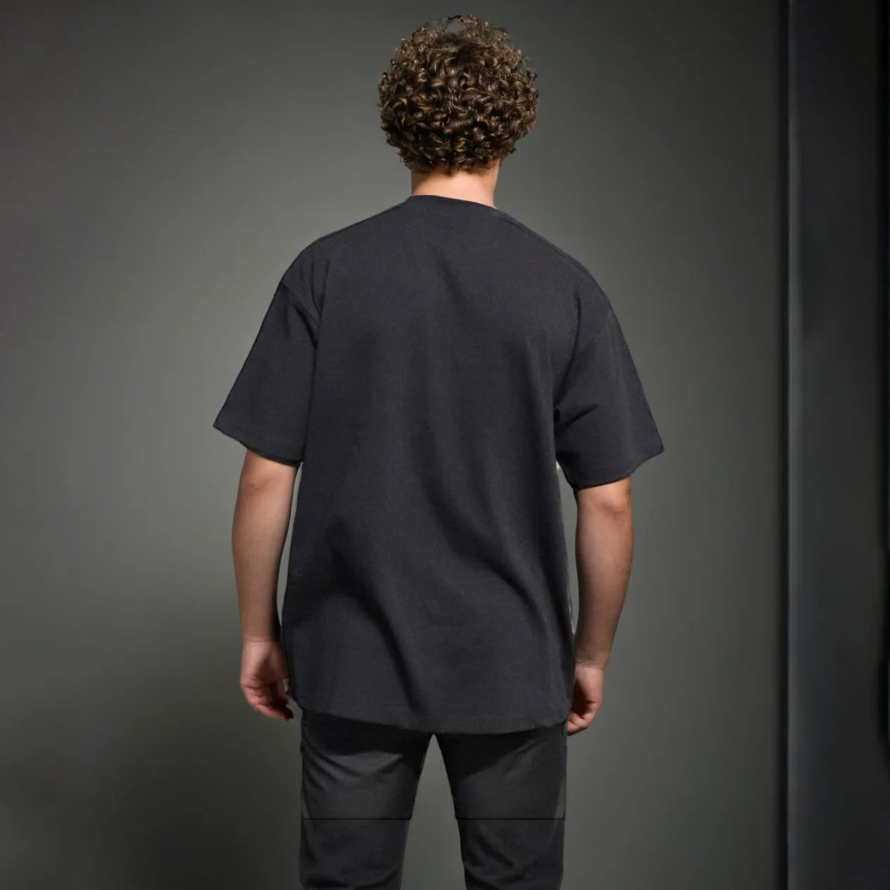 Męski T-shirt bawełniany z okrągłym dekoltem