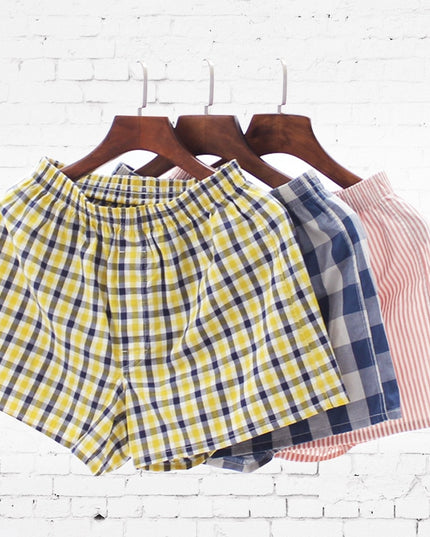 Bokserki luźne męskie w kratkę zestaw 5 sztuk