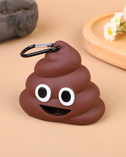 Dozownik na woreczki dla psa i kota – przenośny pojemnik na worki w kształcie emotkony