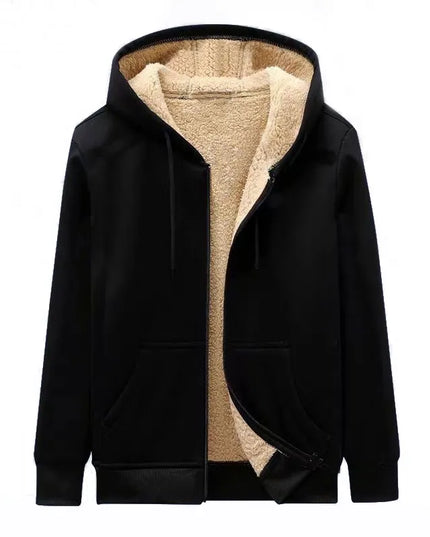 Męska bluza rozpinana z polarowym podszyciem i kapturem