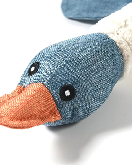 Pluszowa zabawka dla psa – kaczka z dźwiękiem, zabawka do żucia i czyszczenia zębów