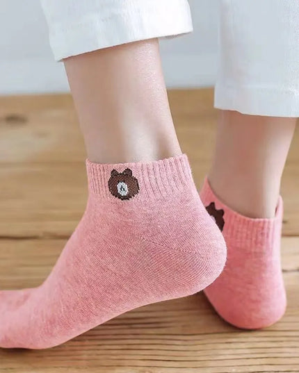 Skarpetki damskie kolorowe stopki zestaw 10 par