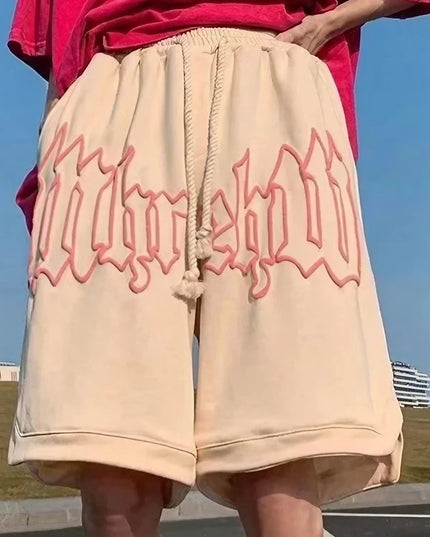 Męskie szorty dresowe z dużym napisem