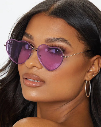 Damskie okulary przeciwsłoneczne w kształcie serca