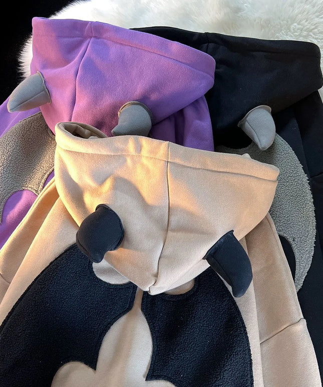 Męska rozpinana bluza oversize z rogami