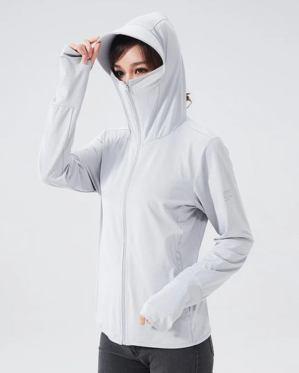 Sportowa bluza damska z kapturem w formie daszka