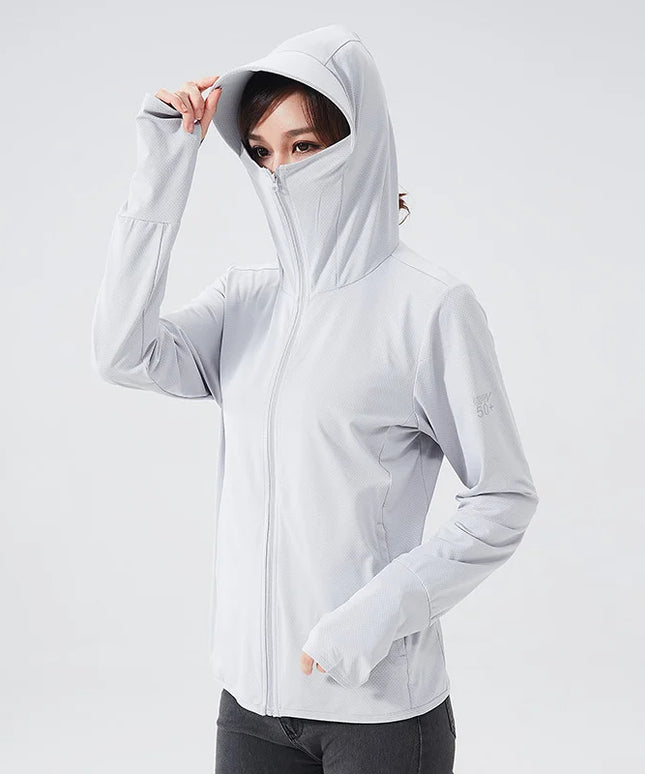 Sportowa bluza damska z kapturem w formie daszka