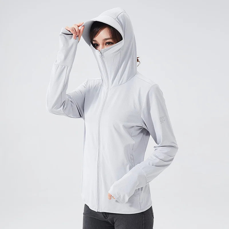 Sportowa bluza damska z kapturem w formie daszka