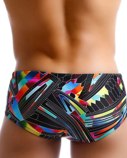 Męskie slipy kąpielowe w kolorowe wzory