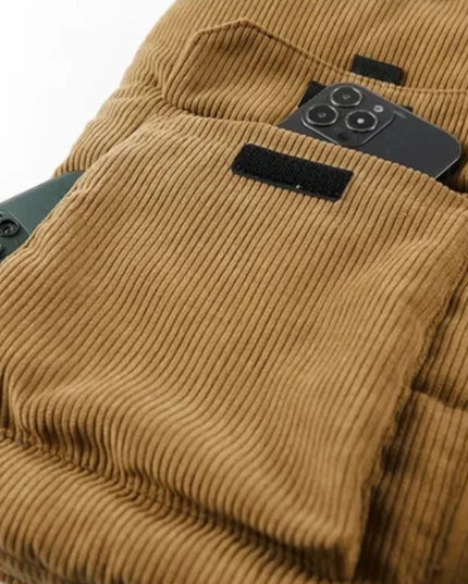 Kamizelka męska sztruksowa z ociepleniem