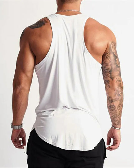 Sportowa koszulka męska typu tank top o prostym kroju