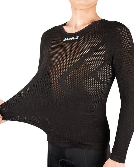 Sportowa koszulka męska z długim rękawem z oddychającego materiału