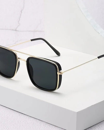 Męskie okulary przeciwsłoneczne kwadratowe w stylu retro