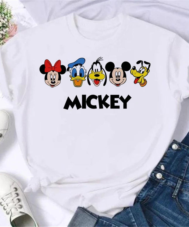 Damski T-shirt inspirowany bajką Myszka Mickey
