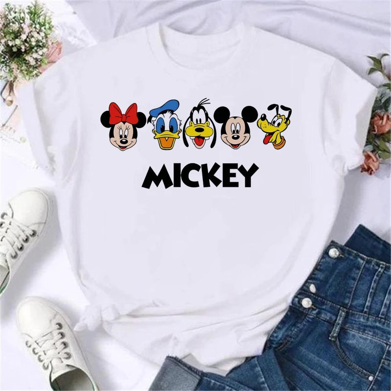 Damski T-shirt inspirowany bajką Myszka Mickey
