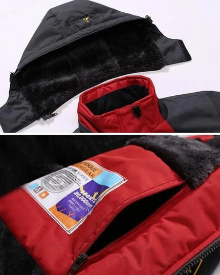 Męska kurtka zimowa wodoodporna z kapturem